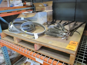 LOT TO INCLUDE: (1 BOX+ 10) STEEL BRUSHES, (4) WALDES TRUARC PLIERS, (6) MILFORD SANFLEX DRAGON SAW BLADES, (1 BOX) DUST MASKS. LOADING & HANDLING FEE $15-4553